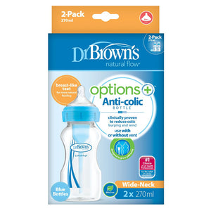 Dr Brown's Options+ Bottle  Blue 270ml, 2Pack