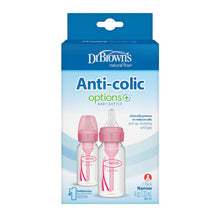 Load image into Gallery viewer, Dr Brown's Options+ Narrow Neck Bottle, 120ml, 2Pack -Pink
