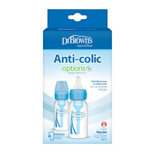 Load image into Gallery viewer, Dr Brown's Options+ Narrow Neck Bottle, 120ml, 2Pack -Blue
