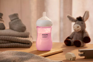 Philips Avent Natural Response 3.0 Bottle, Pink, 260ml