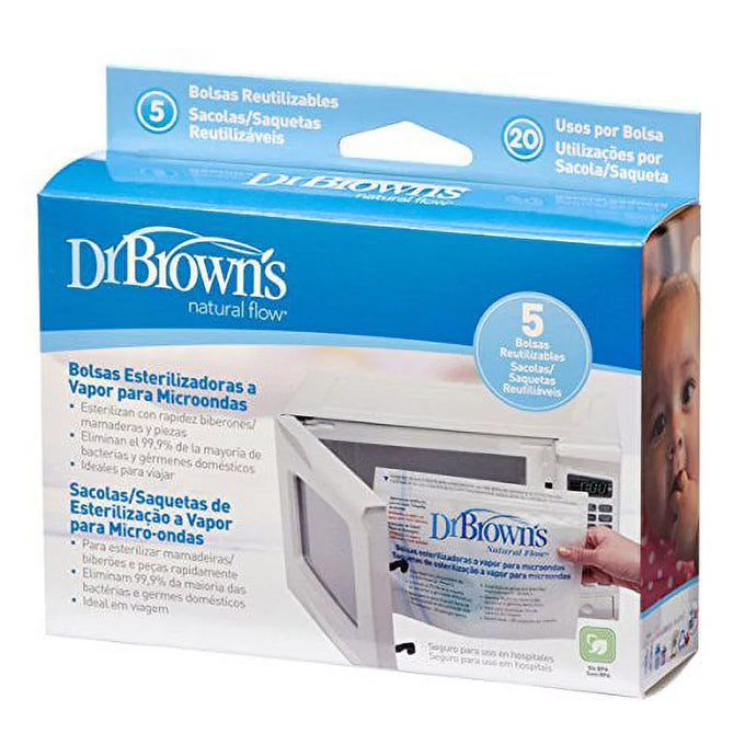 Dr Brown's  Microwave Steriliser Bags 5Pack