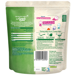 Cow & Gate Baby Rice, 4-6+Months -100g