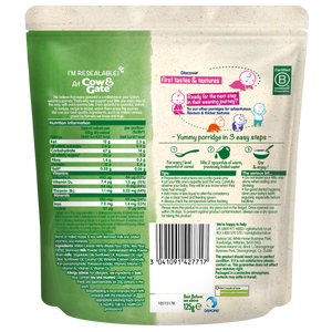 Cow & Gate Creamy Porridge, 4-6+months, 125g