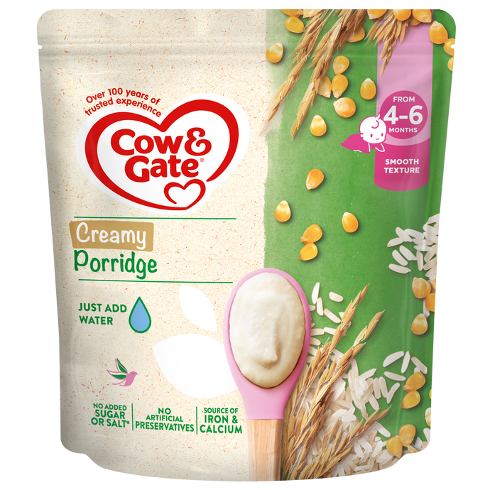 Cow & Gate Creamy Porridge, 4-6+months, 125g