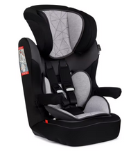 Load image into Gallery viewer, Mothercare Advance XP Highback Booster Car Seat - Black &amp; Grey
