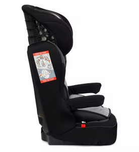 Mothercare Advance XP Highback Booster Car Seat - Black & Grey