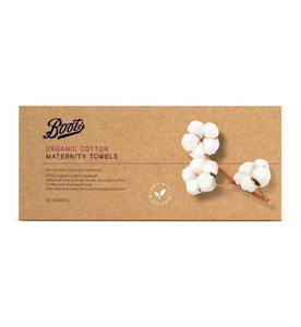 Boots Organic Cotton Maternity Towels 10 Pack
