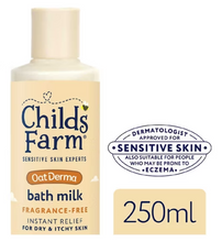 Load image into Gallery viewer, Childs Farm OatDerma Bath Milk Fragrance Free, 250ml
