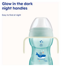 Load image into Gallery viewer, MAM Fun to Drink Cup Night with Handles 270ml, 8+Months, Blue
