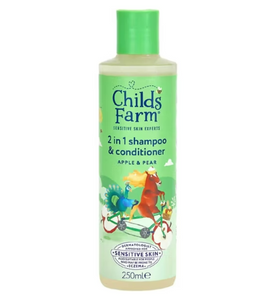 Childs Farm 2 in 1 Shampoo & Conditioner, Apple & Pear, 250ml