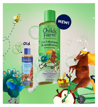 Load image into Gallery viewer, Childs Farm 2 in 1 Shampoo &amp; Conditioner, Apple &amp; Pear, 250ml
