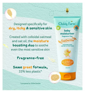 Childs Farm Baby OatDerma Moisturiser Fragrance-free, 200ml