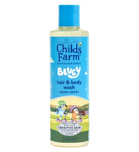 Load image into Gallery viewer, Childs Farm Hair &amp; Body Wash,  Bluey-Berry -250ml
