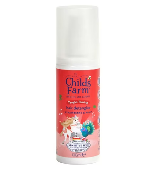 Childs Farm Tangle Taming Hair Detangler Spray, Strawberry & Mint -100ml