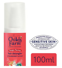 Load image into Gallery viewer, Childs Farm Tangle Taming Hair Detangler Spray, Strawberry &amp; Mint -100ml
