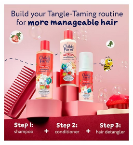 Childs Farm Tangle Taming Hair Detangler Spray, Strawberry & Mint -100ml