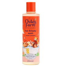 Load image into Gallery viewer, Childs Farm Hair &amp; Body Wash, Sweet Orange -250ml
