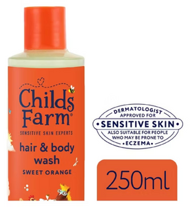 Childs Farm Hair & Body Wash, Sweet Orange -250ml