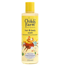 Load image into Gallery viewer, Childs Farm Hair &amp; Body Wash,  Watermelon &amp; Pineaple -250ml
