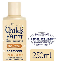 Load image into Gallery viewer, Childs Farm OatDerma Shampoo Fragrance Free, 250ml

