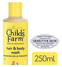 Load image into Gallery viewer, Childs Farm Hair &amp; Body Wash,  Watermelon &amp; Pineaple -250ml
