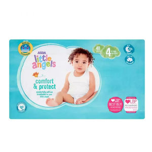 Little Angels Comfort & Protect Size 4 Nappies - 48 pieces, (7-18kg)