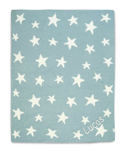 Mamas & Papas Chenille Blanket - Blue Star