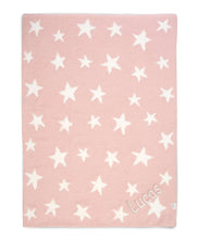 Load image into Gallery viewer, Mamas &amp; Papas Chenille Blanket - Pink Star
