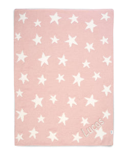 Mamas & Papas Chenille Blanket - Pink Star