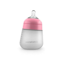 Load image into Gallery viewer, Nanobébé Flexy Silicone Anti-colic Baby Bottle, 270ml -Pink
