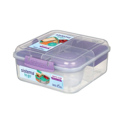 Sistema Bento Cube To Go With Yogurt Pot, 1.25l