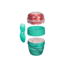 Load image into Gallery viewer, Sistema To-Go Snack Capsule &amp; Spork, 515ml -Teal
