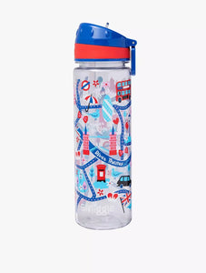 Smiggle Little London Drink Up Plastic Drink Bottle, 650Ml