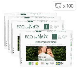 Naty Newborn, 25 Eco Nappies, 2-5kg, 25 Pack