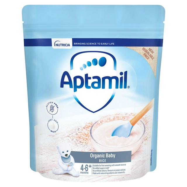 Aptamil Organic Baby Rice 4 Mth+ 125g
