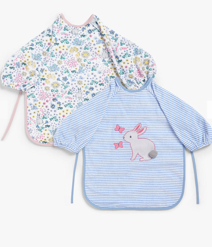 Baby Leckford Bunny Classic Terry Bibs, Pack of 2