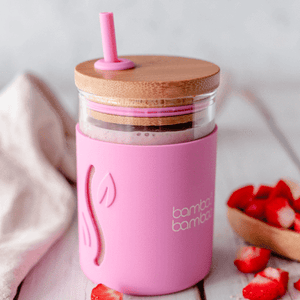 Bamboo Toddler Jar with Straw- 350ml