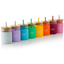Load image into Gallery viewer, Bamboo Toddler Jar with Straw- 350ml
