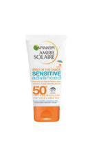 Load image into Gallery viewer, Garnier Ambre Solaire Sensitive Advanced Baby in Shade Sun Lotion SPF50+, 50ml
