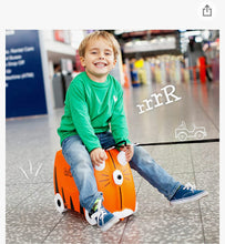 Load image into Gallery viewer, Children’s Ride-On Suitcase &amp; Kid&#39;s Hand Luggage: Tipu Tiger (Orange).
