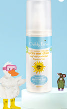 Load image into Gallery viewer, Childs Farm SPF50+ Baby Sun Lotion Spray Fragrance Free 100ml
