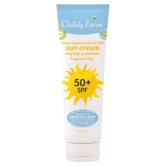 Childs Farm 50+Spf Sun Cream Fragrance Free, 100ml