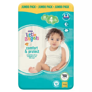 Little Angels Comfort & Protect Size 4 Nappies - 84 pieces, (7-18kg)