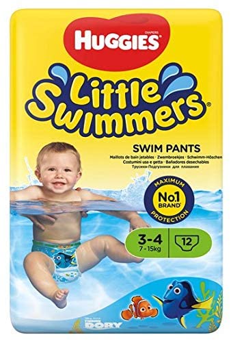 Huggies Little Swimmers Nappies Size 3-4, 12 pack, 7-15kg