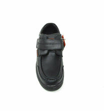Load image into Gallery viewer, Macadam Boys Leather School Shoes Junior Black
