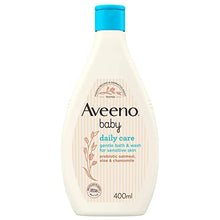 Load image into Gallery viewer, Aveeno baby daily care gentle bath &amp; wash for sensitive skin ,400ml
