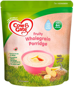 Cow & Gate Fruity Wholegrain Porridge 6+ Months 125g