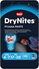Load image into Gallery viewer, Huggies DryNites Girls / Boys Pyjama Pants, 10Pack, 4-7Years, 17-30kg
