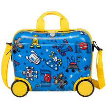 Load image into Gallery viewer, Star Wheelie Kids Suitcase - Blue
