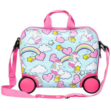Load image into Gallery viewer, Star Wheelie Kids Suitcase - Pink
